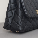 Coco Handle Small | 20K Midnight Blue Caviar Light Gold Hardware