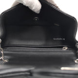 Chanel Classic Flap Mini Square | Black Lambskin Silver Hardware