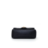 Chanel Flap Bag Perfect Mini | 21K Iridescent Black Caviar Brushed Gold Hardware