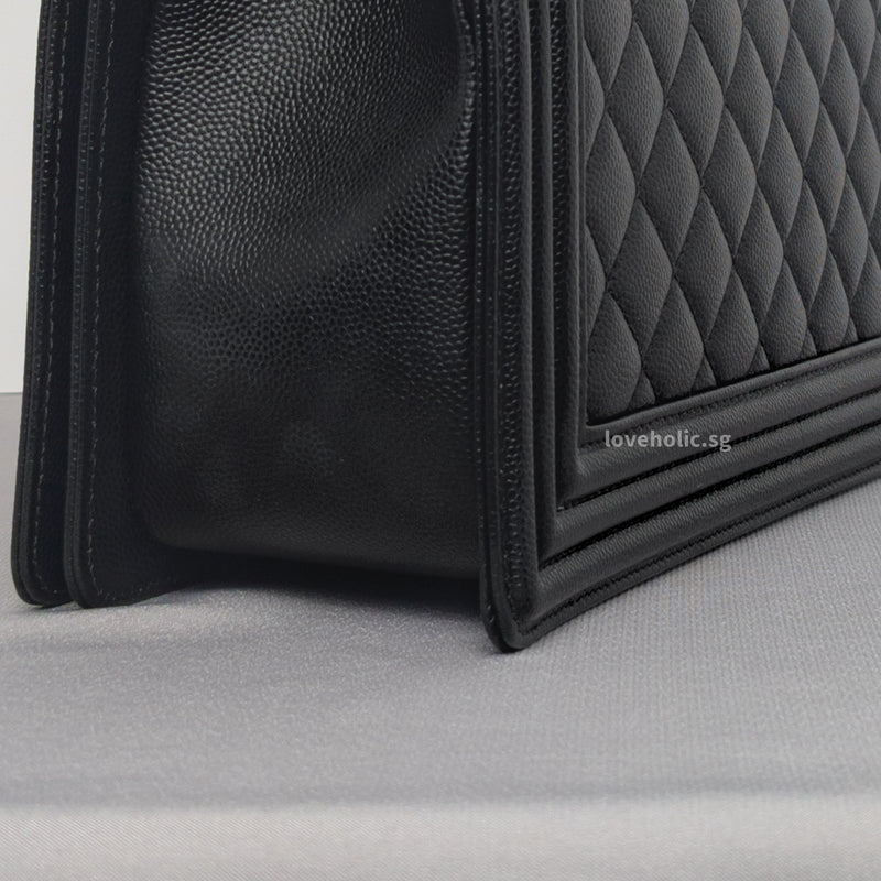 Boy Medium | Black Caviar Ruthenium Hardware