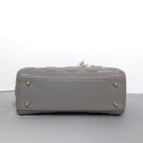 Dior My ABC Lady Dior Small | Stone Grey Lambskin Silver Hardware