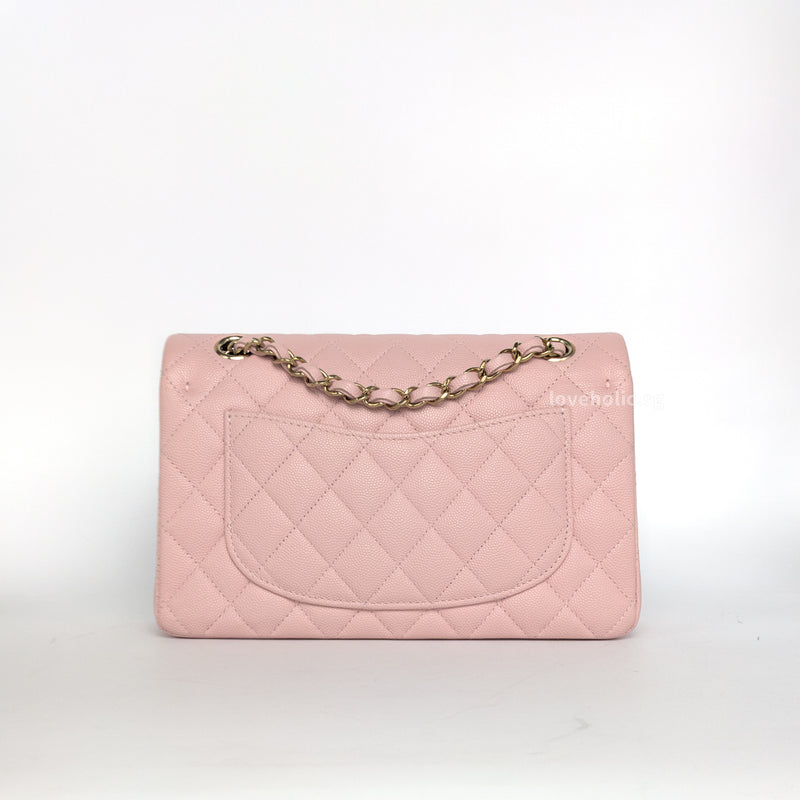 Chanel Classic Flap Small | 22B Sakura Light Pink Caviar Light Gold Hardware-back