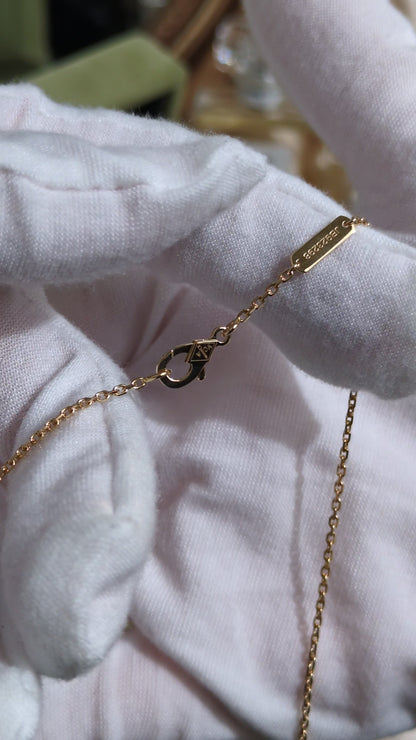 Vintage Alhambra Necklace Guilloche 18K Gold