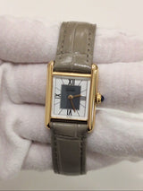 Vintage Vintage Must de Cartier Tank Vermeil Small | 925 Silver & 18K Gold Case