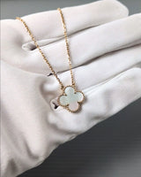 Vintage Alhambra Necklace White Mother of Pearl  18K Gold