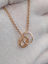 Love Pendant Necklace  | 18K Rose Gold