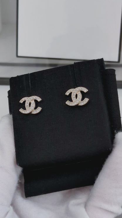 Earrings CC | Light Gold Hardware