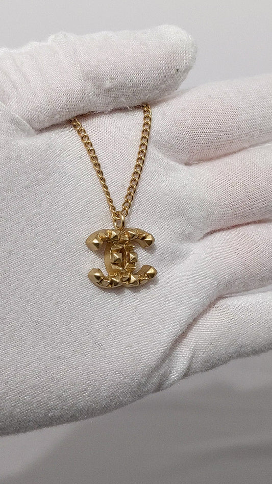 Vintage Necklace CC | 24K Gold Hardware