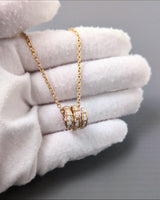 Serpenti Viper Necklace Full Pavé Diamonds | 18K Rose Gold