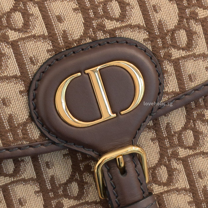 Dior Bobby Medium | Brown Oblique Fabric Gold Hardware