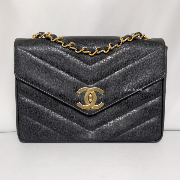Chanel - Vintage Small Classic Flap In Brown Lambskin With 24K