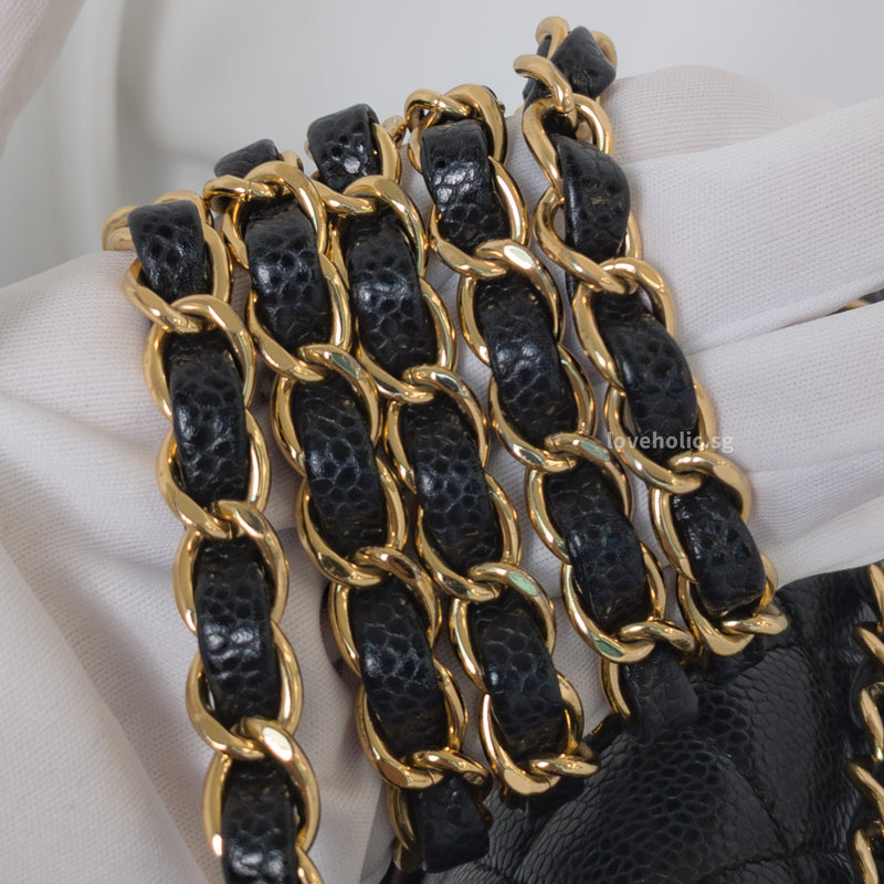 Chanel Classic Flap Medium | Black Caviar Gold Hardware