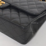 Chanel Classic Flap Medium | Black Caviar Gold Hardware