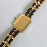 Chanel Vintage  Premiere Édition Originale Watch Size L |  Calfskin Gold-tone Metal