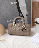 Dior Lady D-Joy Small | Beige Lambskin Gold Hardware
