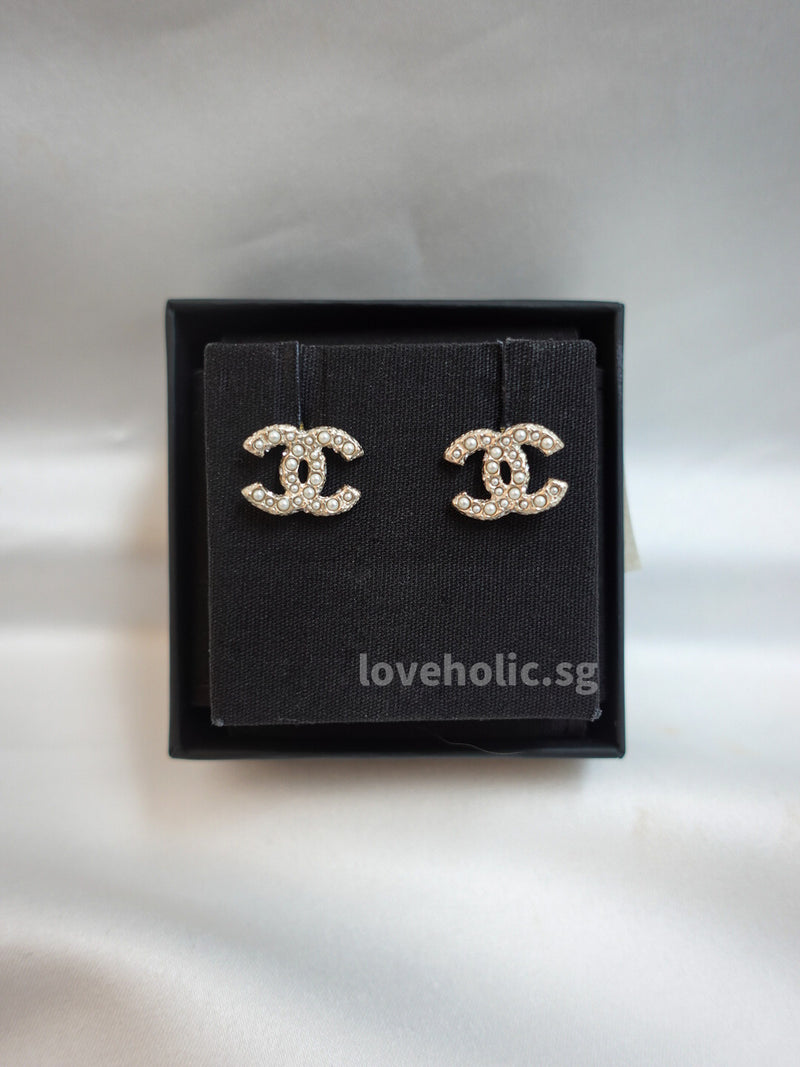 Chanel Double C Rose Gold and Diamond Earrings at 1stDibs  chanel  earrings double c earrings rose gold chanel earrings