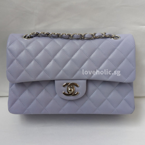Chanel Classic Flap Small | 21K Light Purple Caviar Silver Hardware