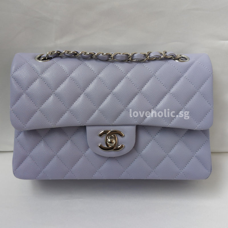Chanel Classic Flap Small | 21K Light Purple Caviar Silver Hardware