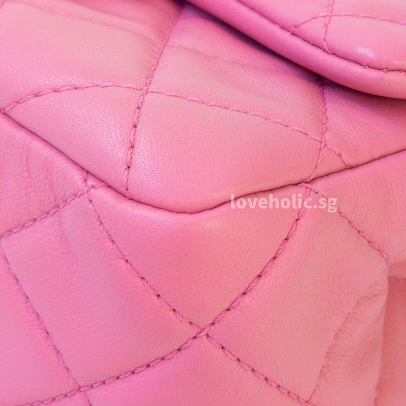 Chanel Pearl Crush Mini Square | Pink Lambskin Gold Hardware