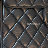 Chanel Vintage Jumbo  | Black Lambskin 24K Gold Hardware