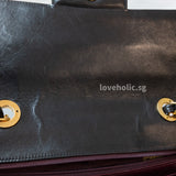 Chanel Vintage Jumbo  | Black Lambskin 24K Gold Hardware