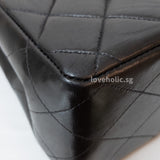 Chanel Vintage Jumbo  | Black Lambskin 24K Gold Hardware