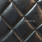 Chanel Vintage Jumbo  | Black Lambskin 24K Gold Hardware