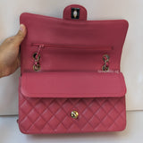 Chanel Classic Flap Medium | 17C Dark Pink Caviar Gold Hardware