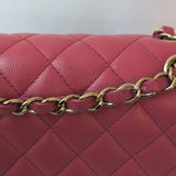 Chanel Classic Flap Medium | 17C Dark Pink Caviar Gold Hardware