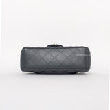 Chanel Classic Flap Mini Rectangle | 18S Charcoal / Dark Grey Caviar Gold Hardware