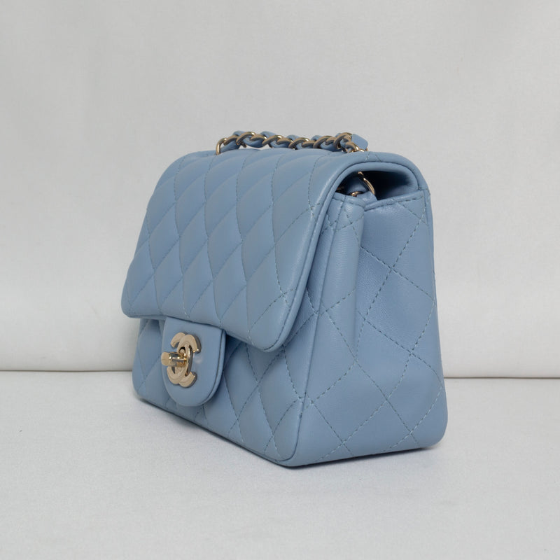 Chanel sky blue bag hot sale