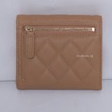 Chanel Classic Flap Wallet Small | 23P Dark Beige Caviar Gold Hardware