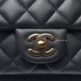 Chanel Classic Flap Mini Rectangle | 18S Charcoal / Dark Grey Caviar Gold Hardware