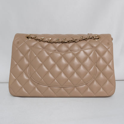 Chanel Classic Flap Medium | 21S Dark Beige Lambskin Gold Hardware